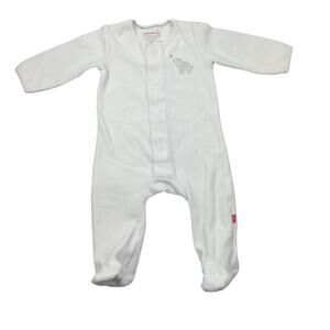 Magnetic Me White Velour Magnet Closure Sleeper